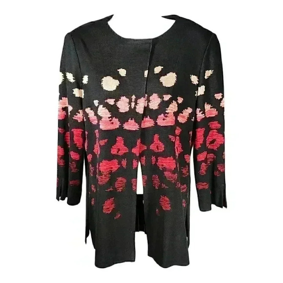 Cardigan Jacket by Ming Wang - Women's Classic Knit - Versatile Layering Fashion - Picture 2 of 4